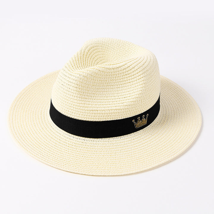 Summer C-Crown Straw Fedora Hat