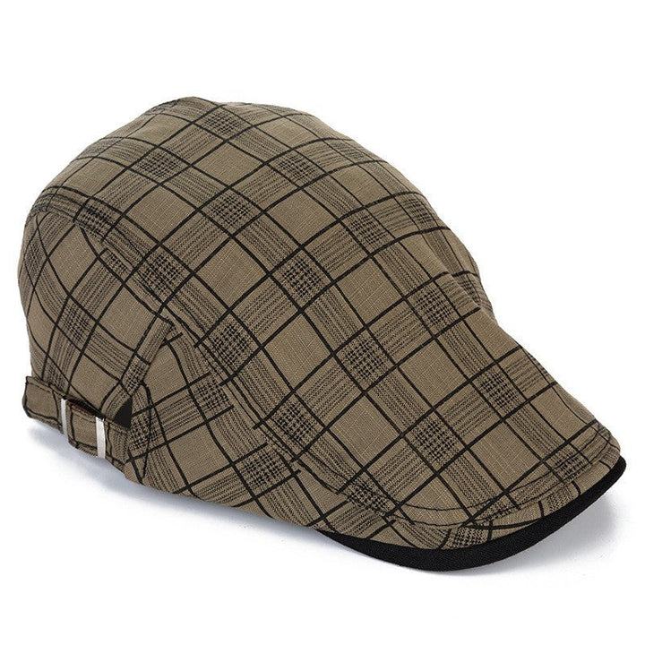 Woven Fabric Plaid Driver Cap — Farnell Hat Co.