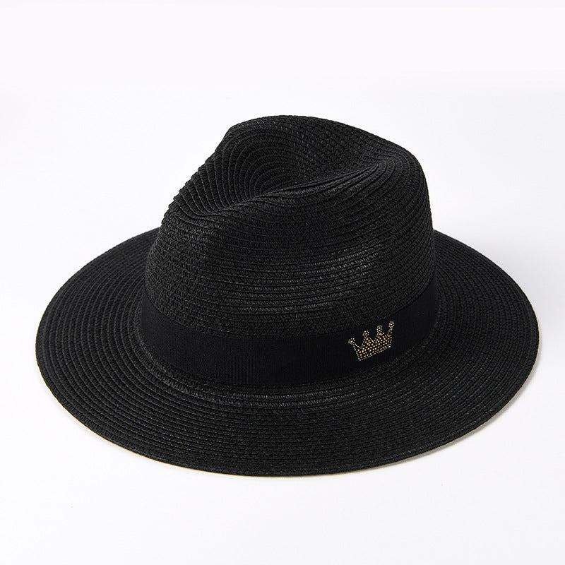 Summer C-Crown Straw Fedora Hat