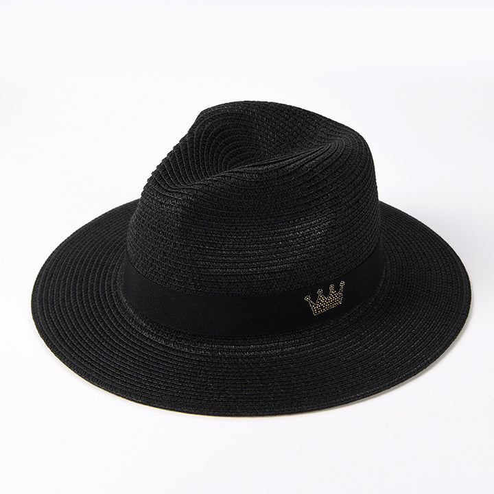 Summer C-Crown Straw Fedora Hat