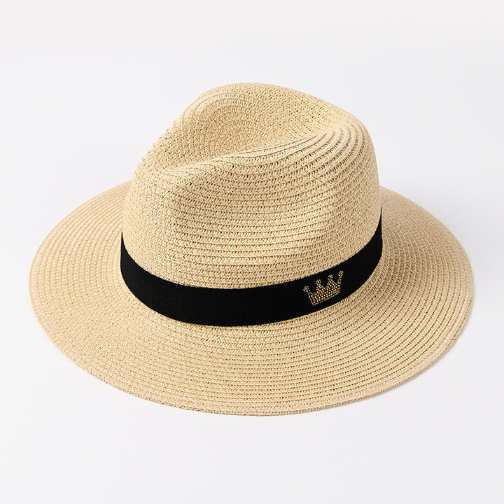 Summer C-Crown Straw Fedora Hat