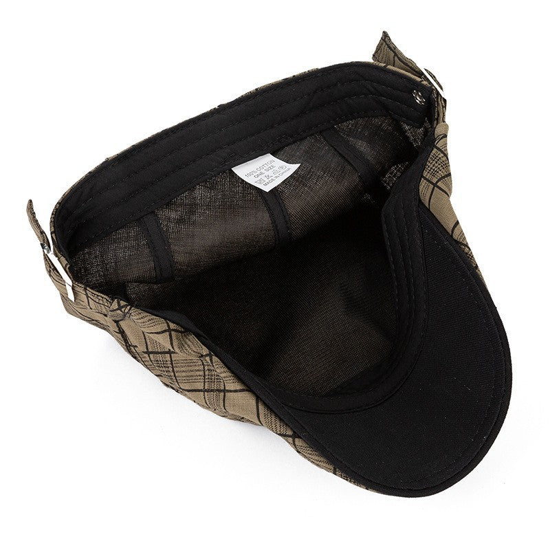 Woven Fabric Plaid Driver Cap — Farnell Hat Co.