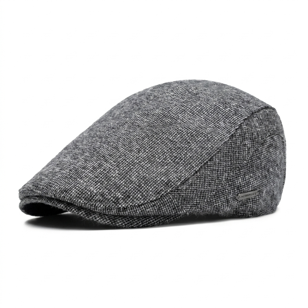 Plain Cotton Snap-Front Flat Cap — Farnell Hat Co.