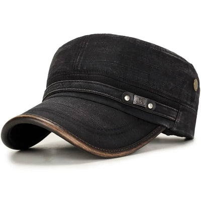 Distressed Cotton Army Cap