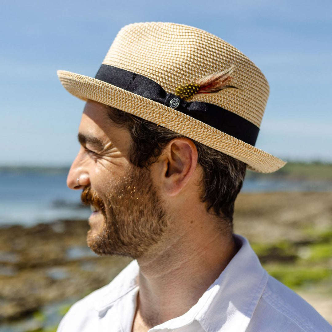 Toyo Straw Braid Trilby Hat