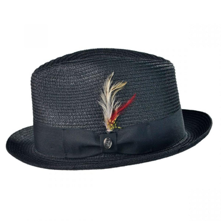 Toyo Straw Braid Trilby Hat