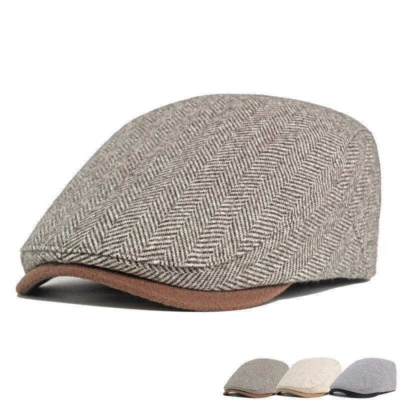 Herringbone Woven Flat Cap — Farnell Hat Co.