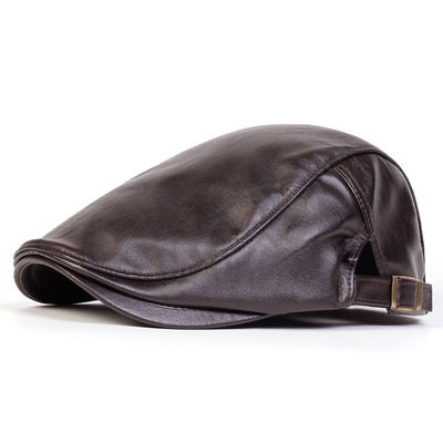 Leather Driver Cap