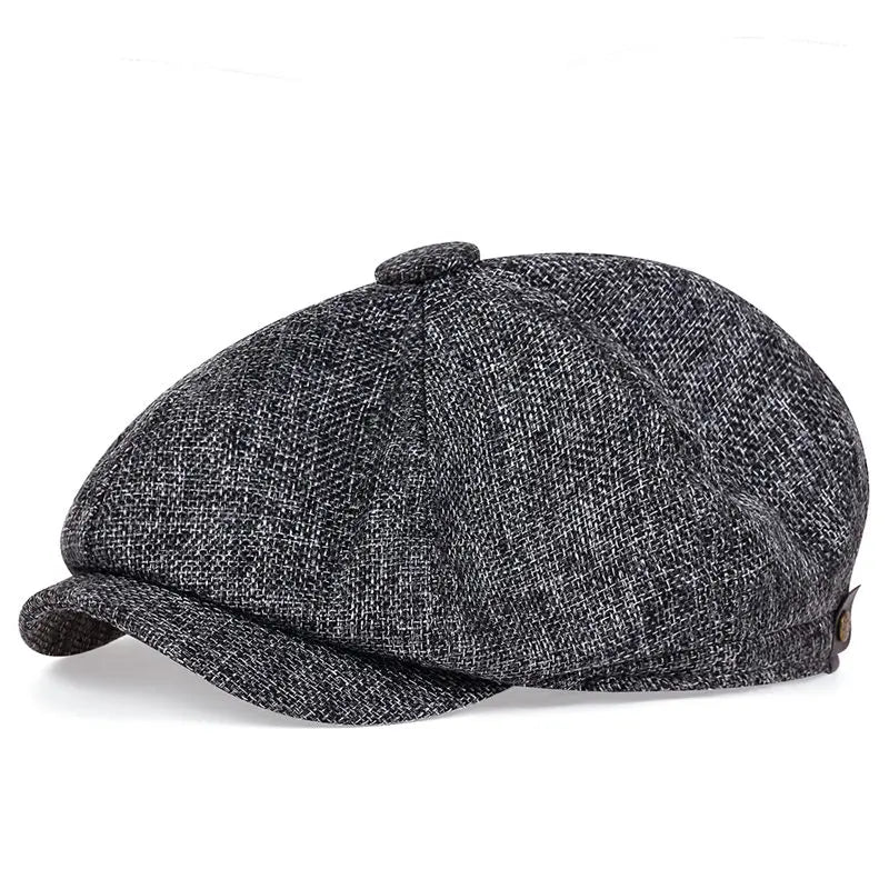 Cotton Eight-Panel Newsboy Cap — Farnell Hat Co.