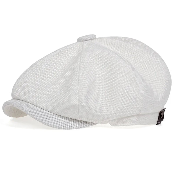 Cotton Eight-Panel Newsboy Cap