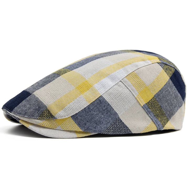 Woven Plaid Check Flat Cap — Farnell Hat Co.