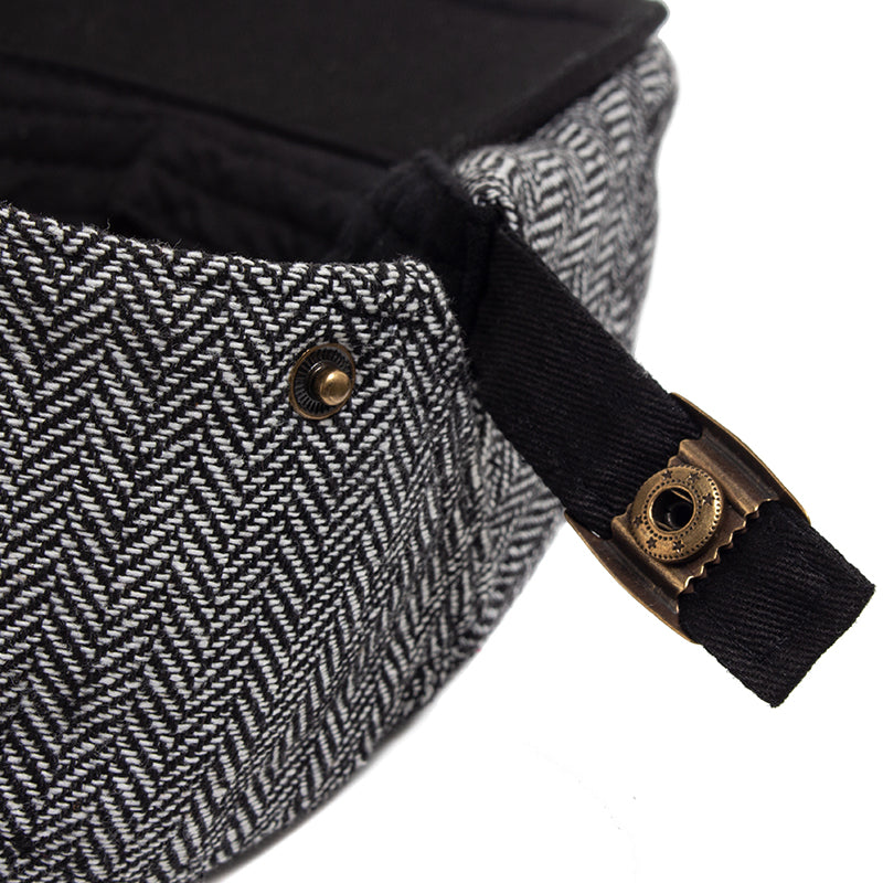 Herringbone Wool Driver Cap — Farnell Hat Co.