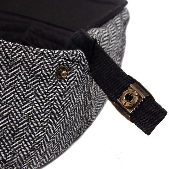 Herringbone Wool Driver Cap — Farnell Hat Co.