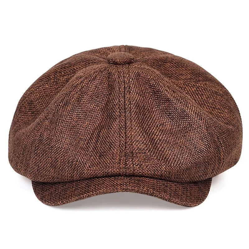 Cotton Eight-Panel Newsboy Cap