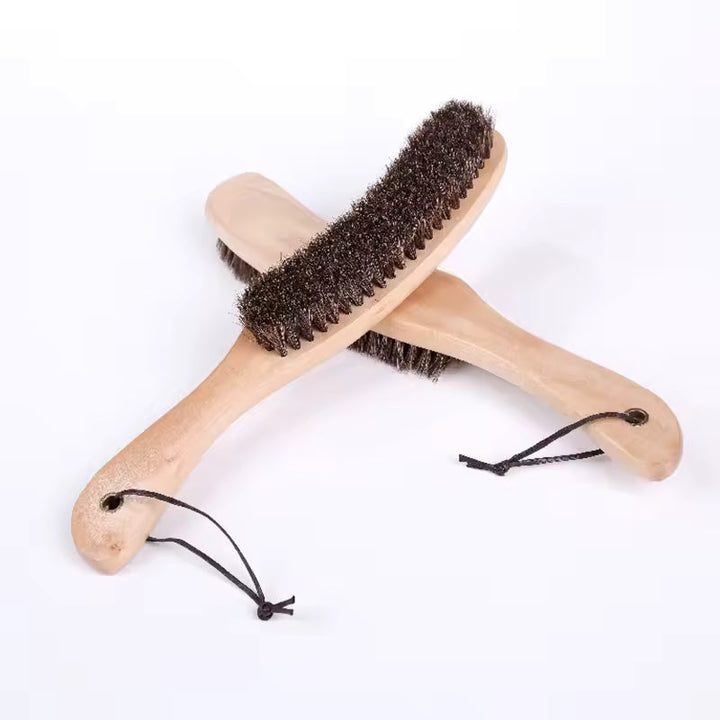Natural Horsehair Premium Cap Brush — Farnell Hat Co