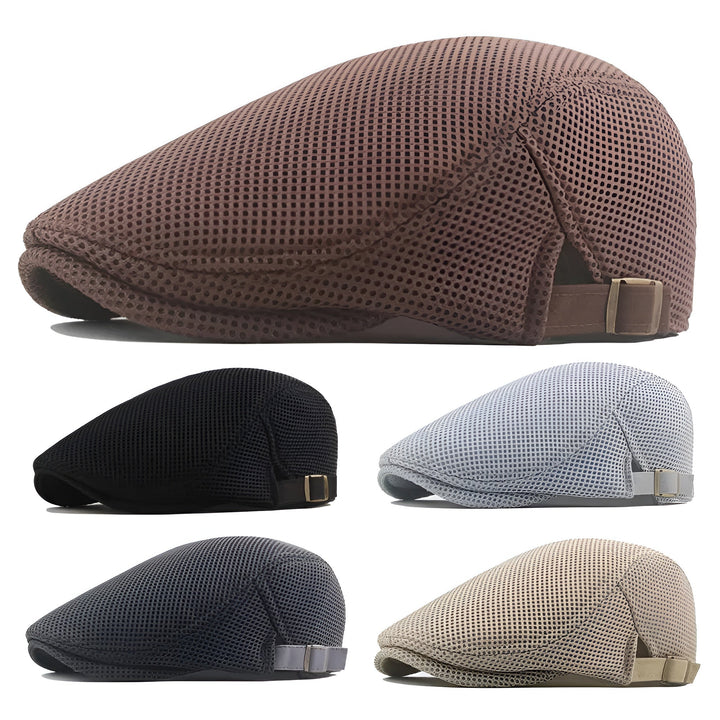 Breathable Mesh Flat Cap — Farnell Hat Co.