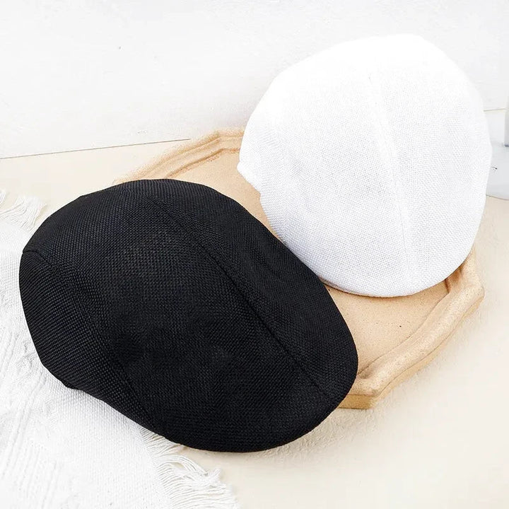 Linen Weave Flat Cap — Farnell Hat Co.