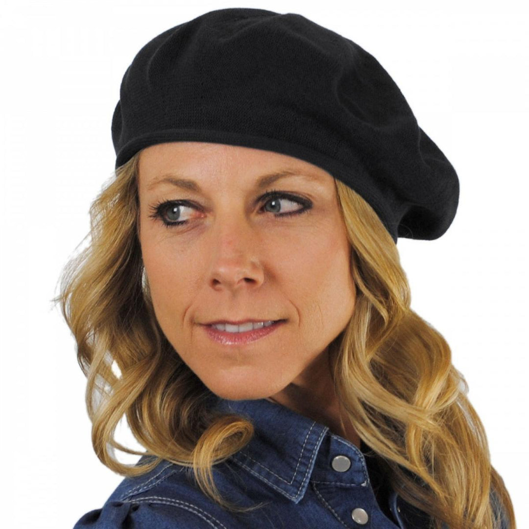Wide-Crown Cotton Beret — Farnell Hat Co.