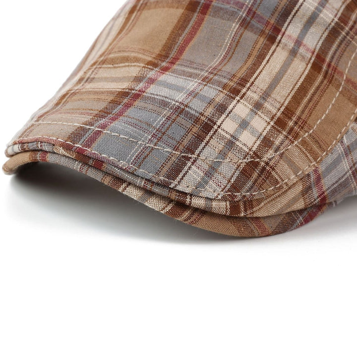 Woven Fabric Heritage Plaid Driver Cap — Farnell Hat Co.