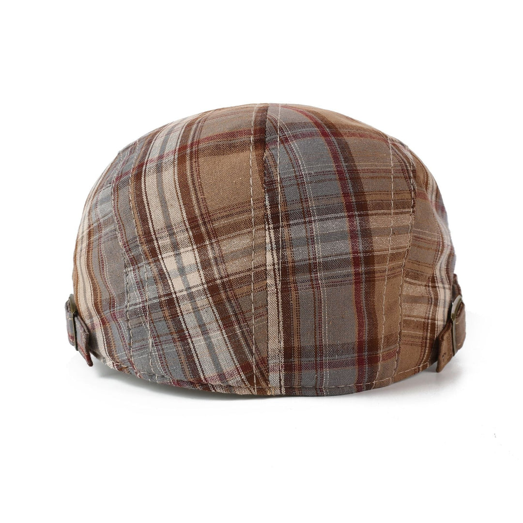 Woven Fabric Heritage Plaid Driver Cap — Farnell Hat Co.